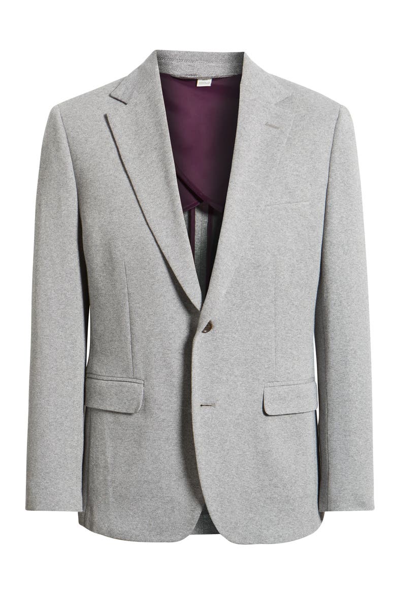 Jetsetter Trim Fit Sport Coat, Alternate, color, LIGHT GREY WITH FLAPS