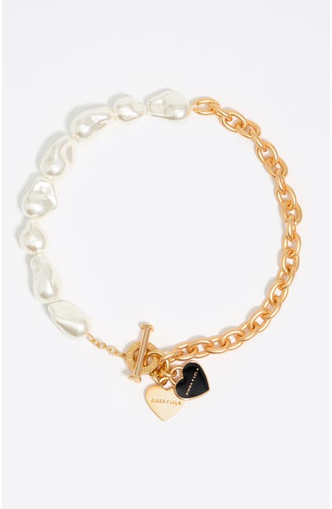 Chain Heart Logo Necklace