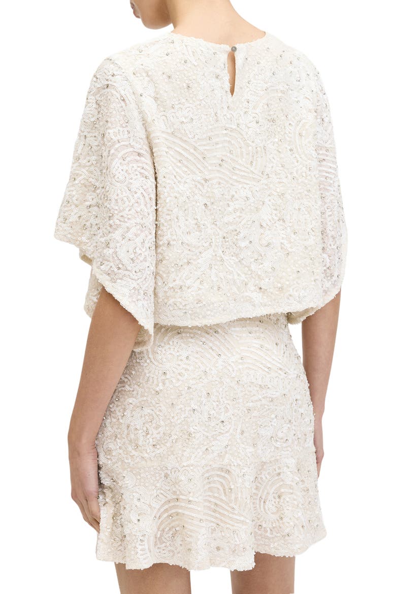 Ivy Bead & Sequin Top, Alternate, color, ECRU WHITE