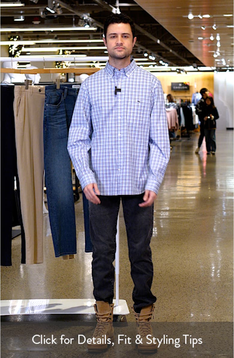 Kingstown Check Saltwater Wash Stretch Button-Down Shirt, sales video thumbnail