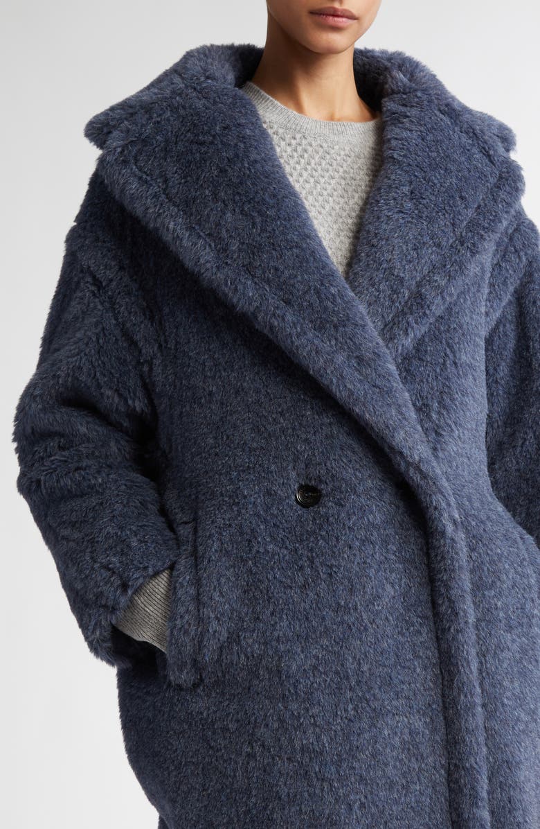 Max Mara Teddy Bear Icon Alpaca, Virgin Wool & Silk Coat, Alternate, color, 