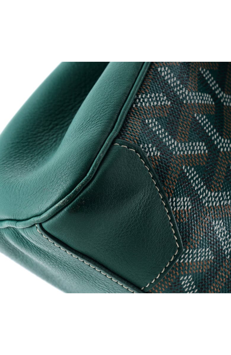 Pre-Owned Goyard Structured Saigon Top Handle Bag Coated Canvas with Leather Mini, Alternate, color, Green