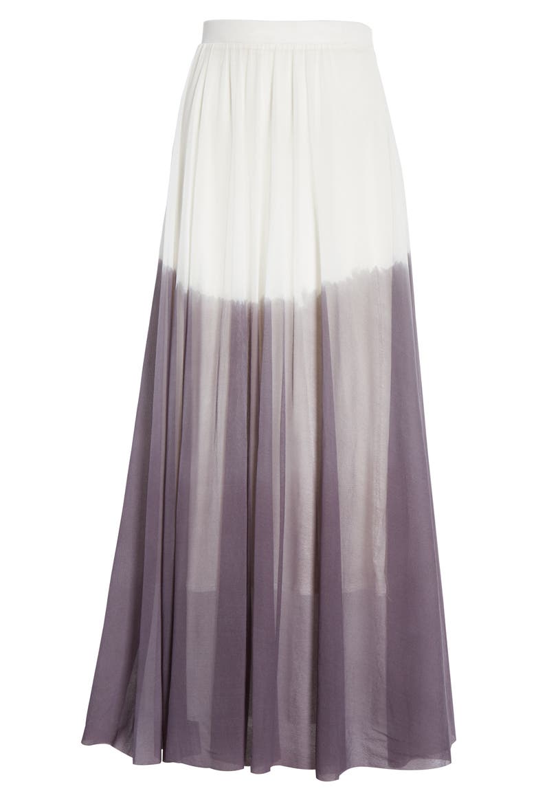Dégradé Mesh Maxi Skirt, Alternate, color, COCCO