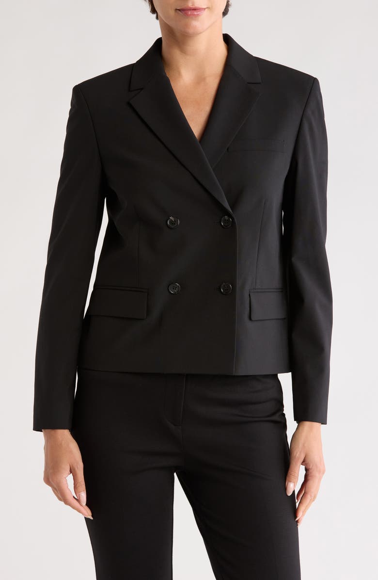 Theory Crop Double Breasted Jacket, Main, color,