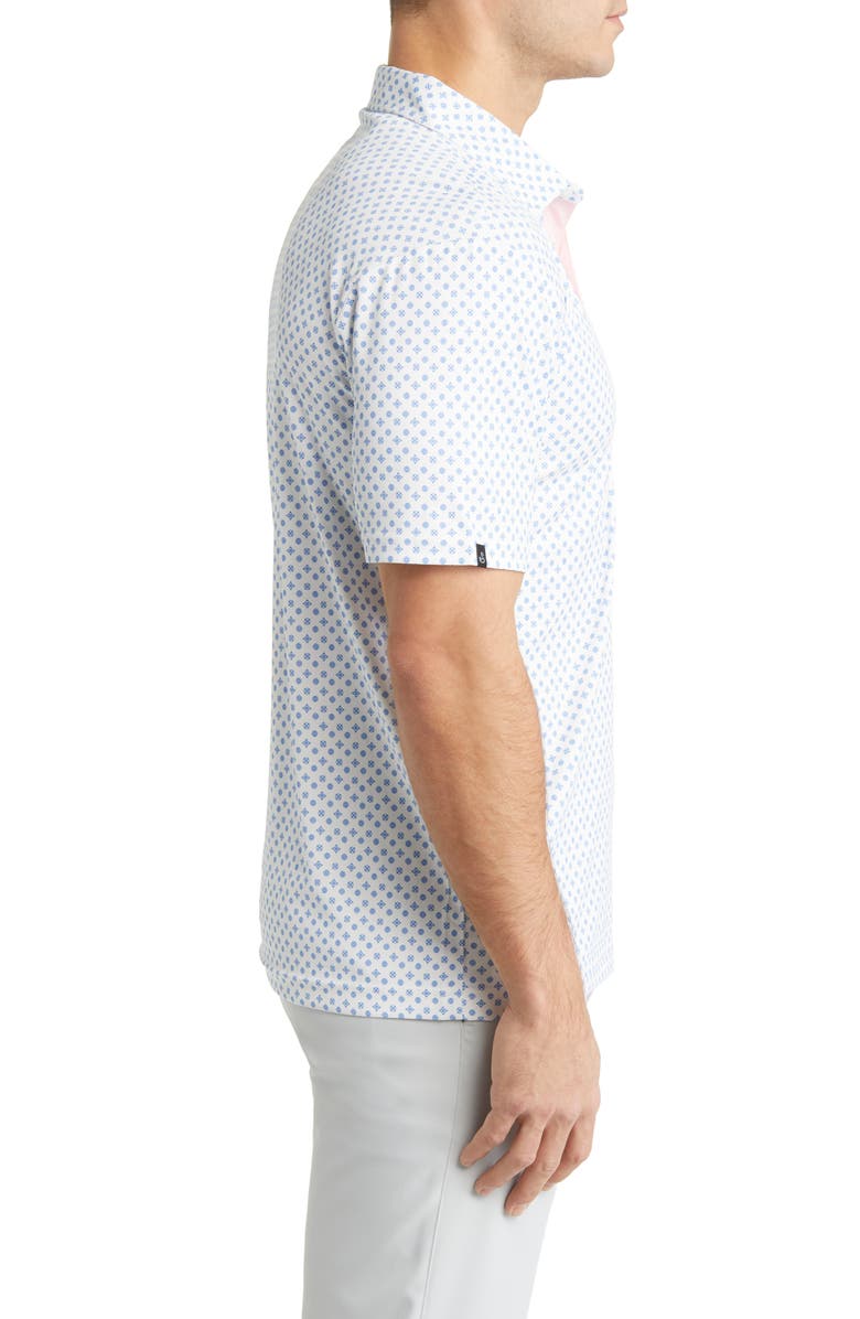 Swannies Hazelwood Modern Fit Foulard Print Performance Golf Polo, Alternate, color, 