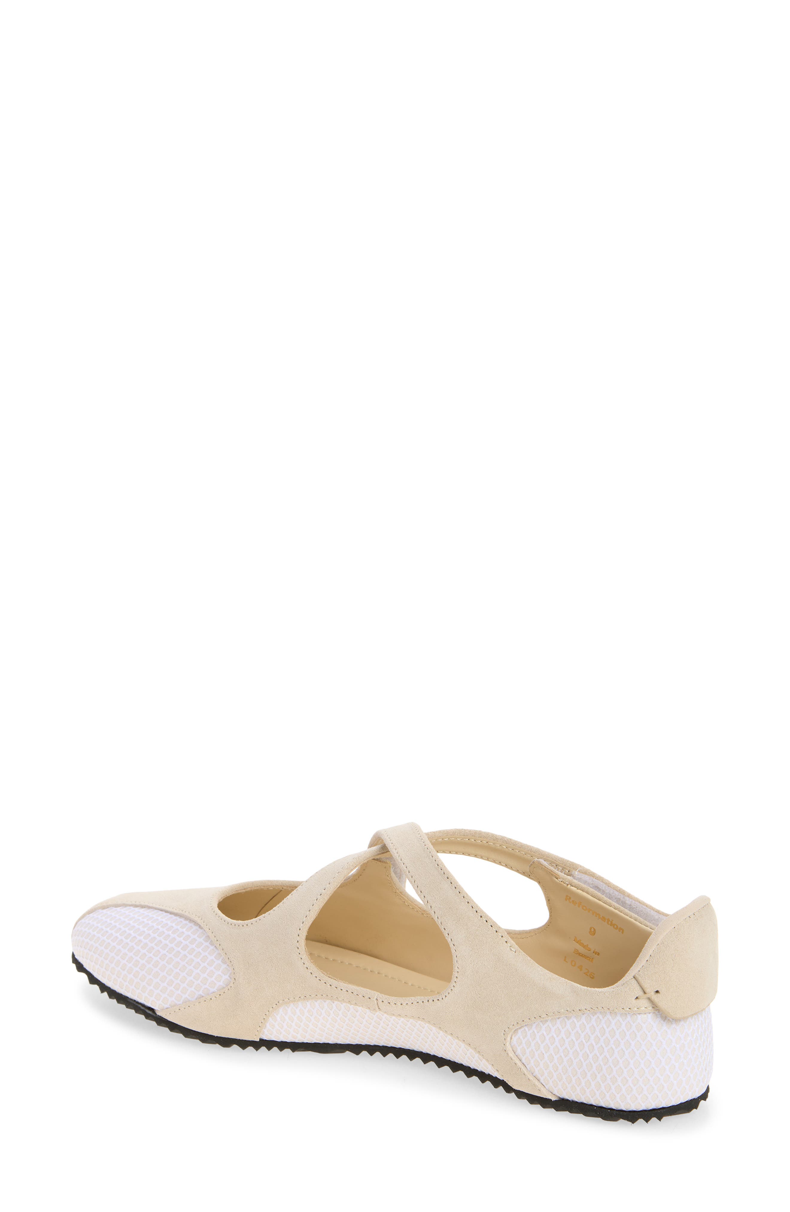 Terra Ballet Sneaker, Alternate, color, ALMOND SUEDE MESH