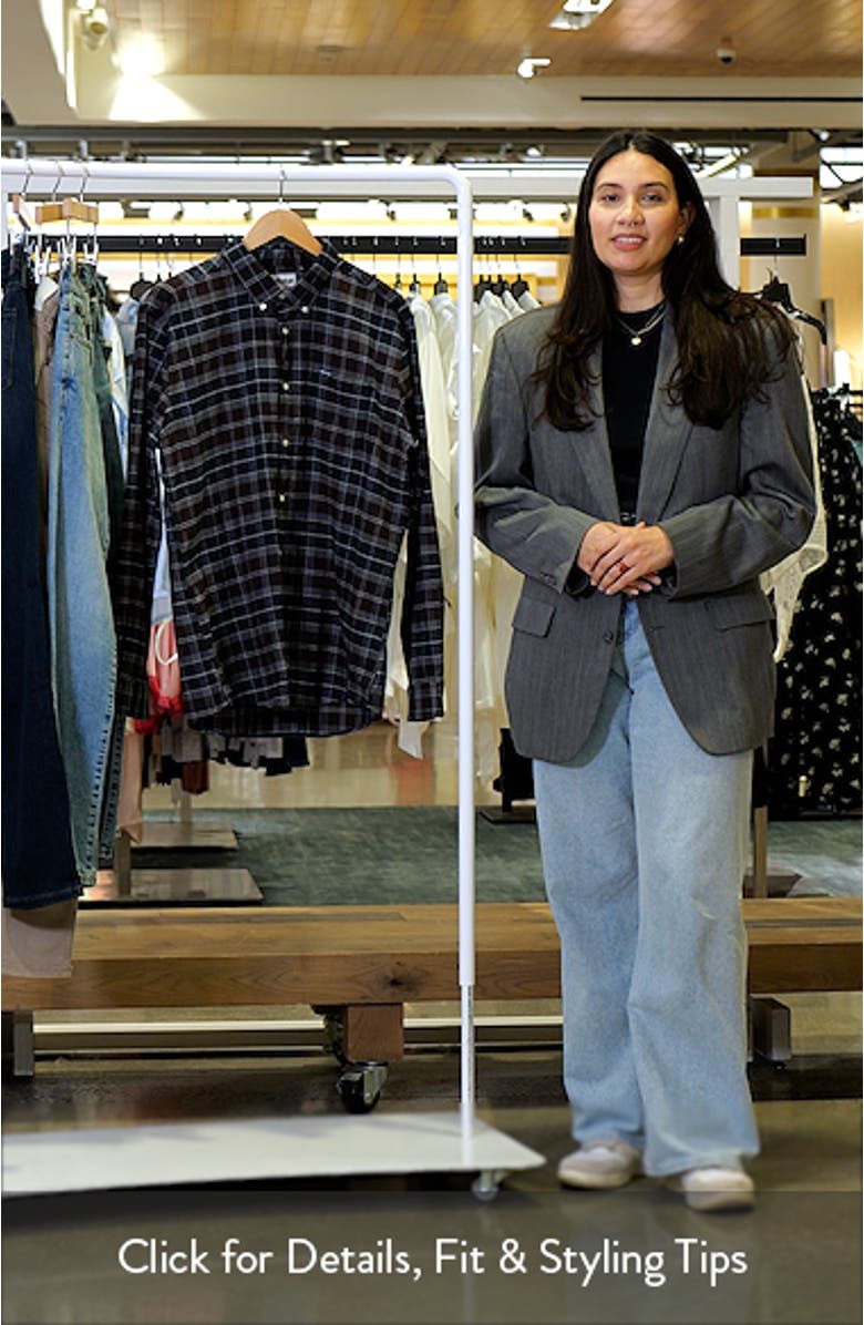 Kyeloch Tailored Fit Plaid Cotton Flannel Button-Down Shirt, sales video thumbnail