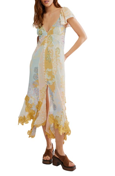 Bali Aurora Flutter Sleeve Midi Dress