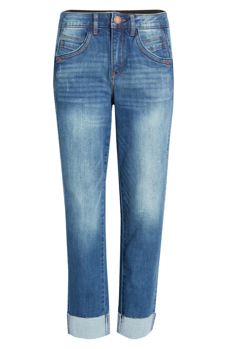 Wit & Wisdom 'Ab'Solution High Waist Crop Slim Straight Leg Jeans, Alternate, color,