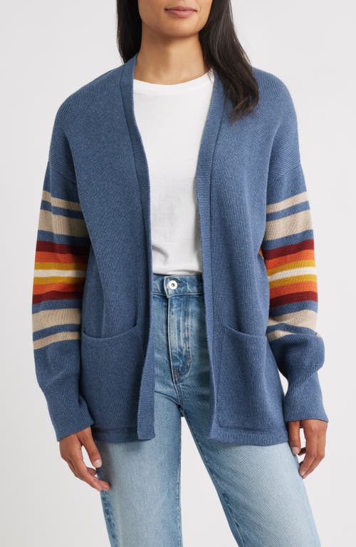 Pendleton Sierra Springs Open Front Cardigan In Blue