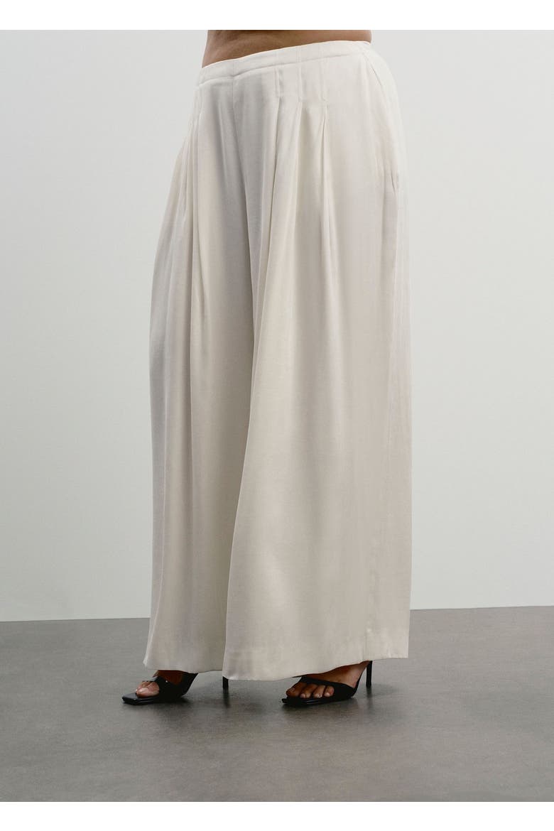 Pleated Wide Leg Pant, Main, color, VANILLA ICE