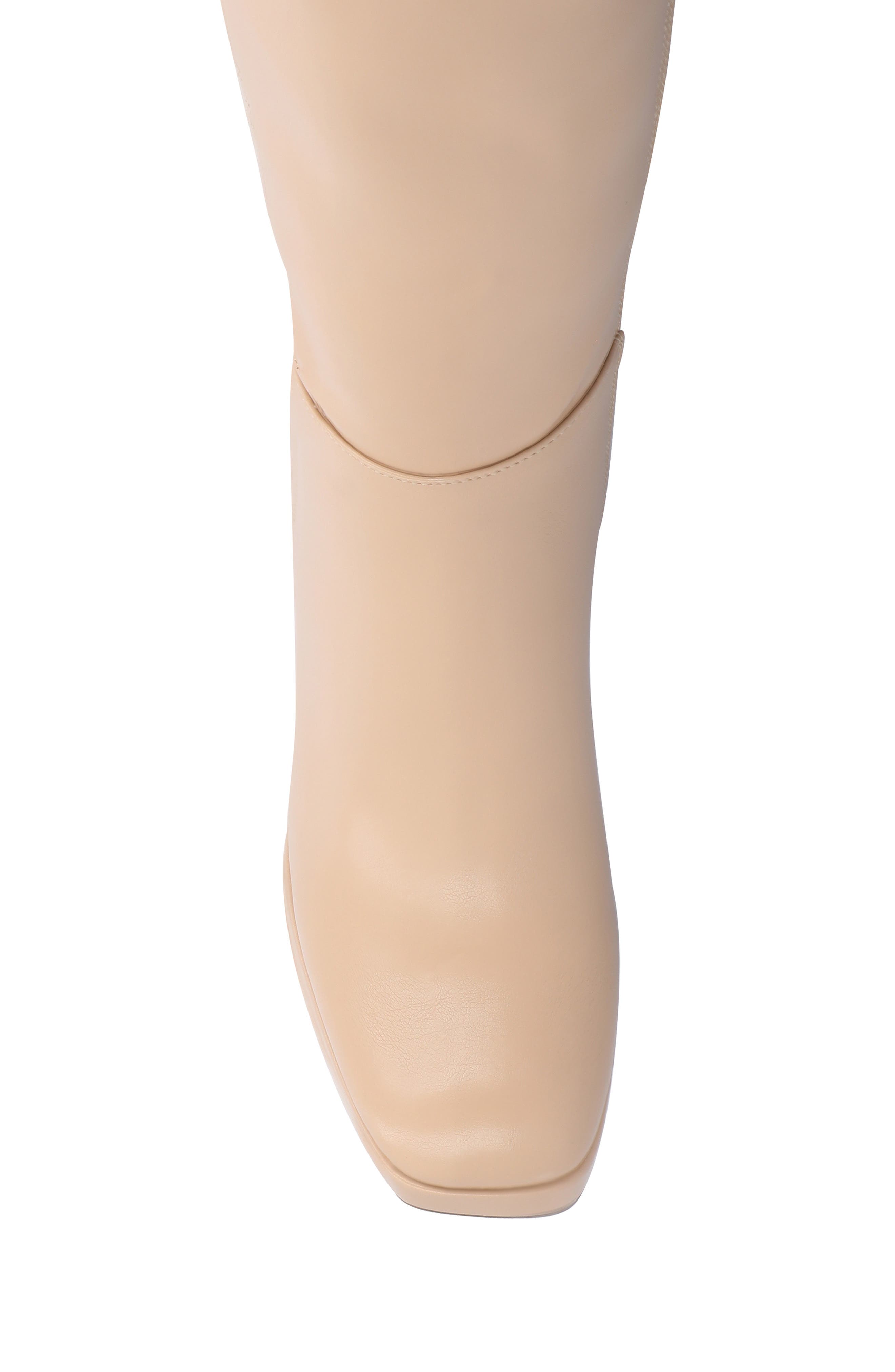 Journee Collection Mylah Block Heel Boot, Alternate, color, Beige