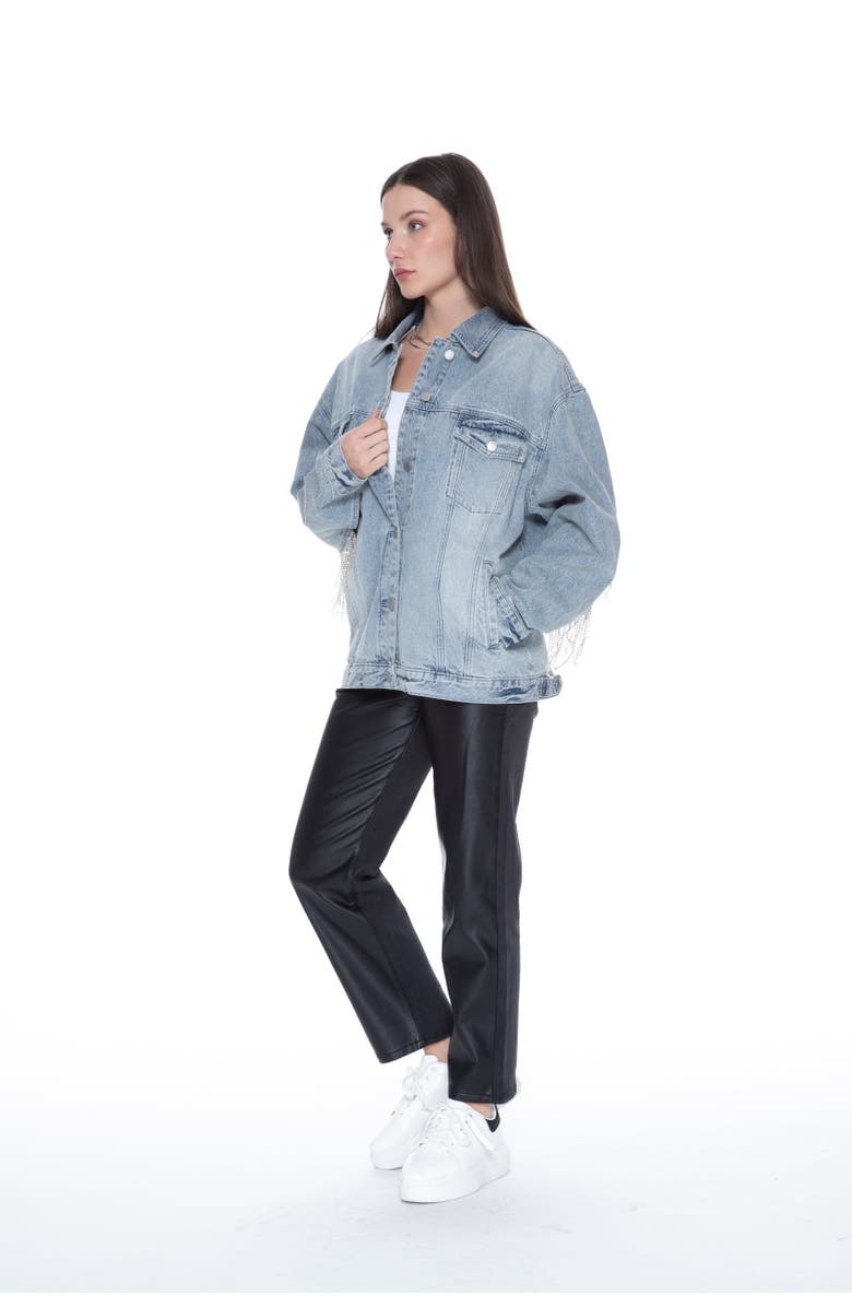 BLUE REVIVAL Nash Vegas Trucker Jacket, Alternate, color, Ibiza