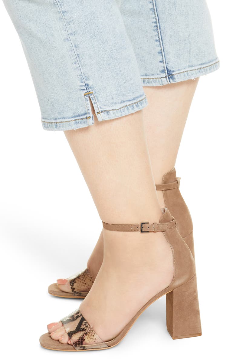 SLINK Jeans Distressed Crop Straight Leg Jeans, Alternate, color, Louise