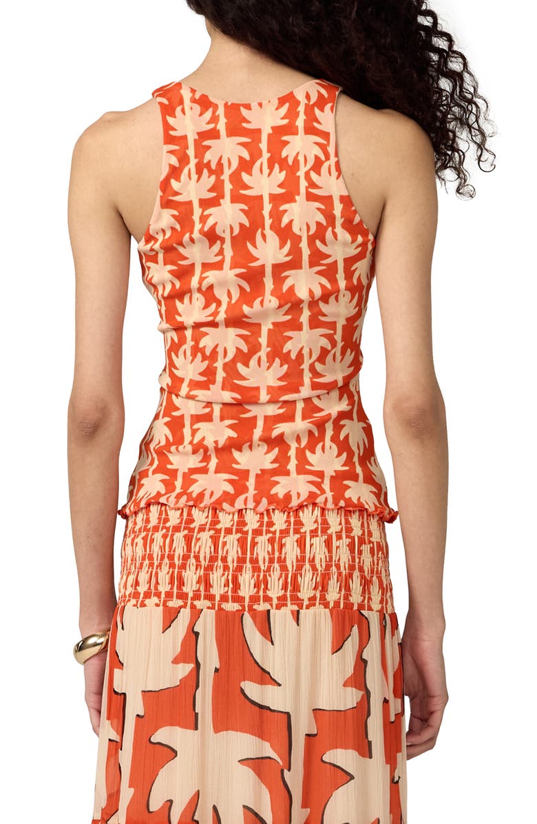 Diane von Furstenberg Hadley Tank, Alternate, color, Heritagepalm Burn Orange