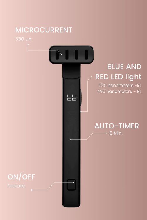 Luce Beauty Face And Neck Microcurrent Tool In Black