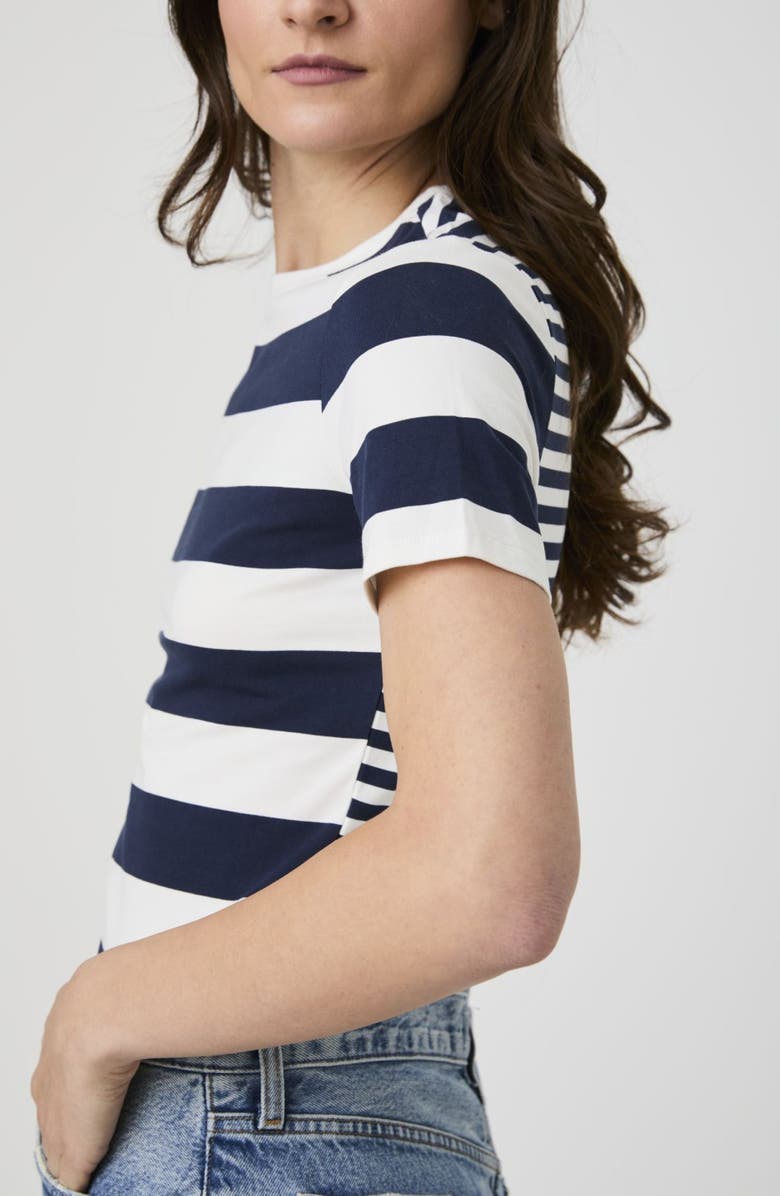 French Connection Rallie T-Shirt, Alternate, color, Navy Mix Stripes