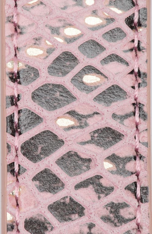 KURT GEIGER KURT GEIGER LONDON SHIMMER SNAKESKIN FAUX LEATHER BELT