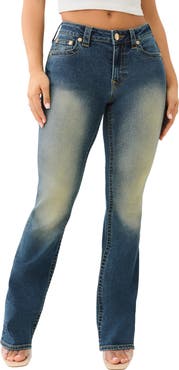 True Religion Becca Glitter Detail Bootcut Jeans