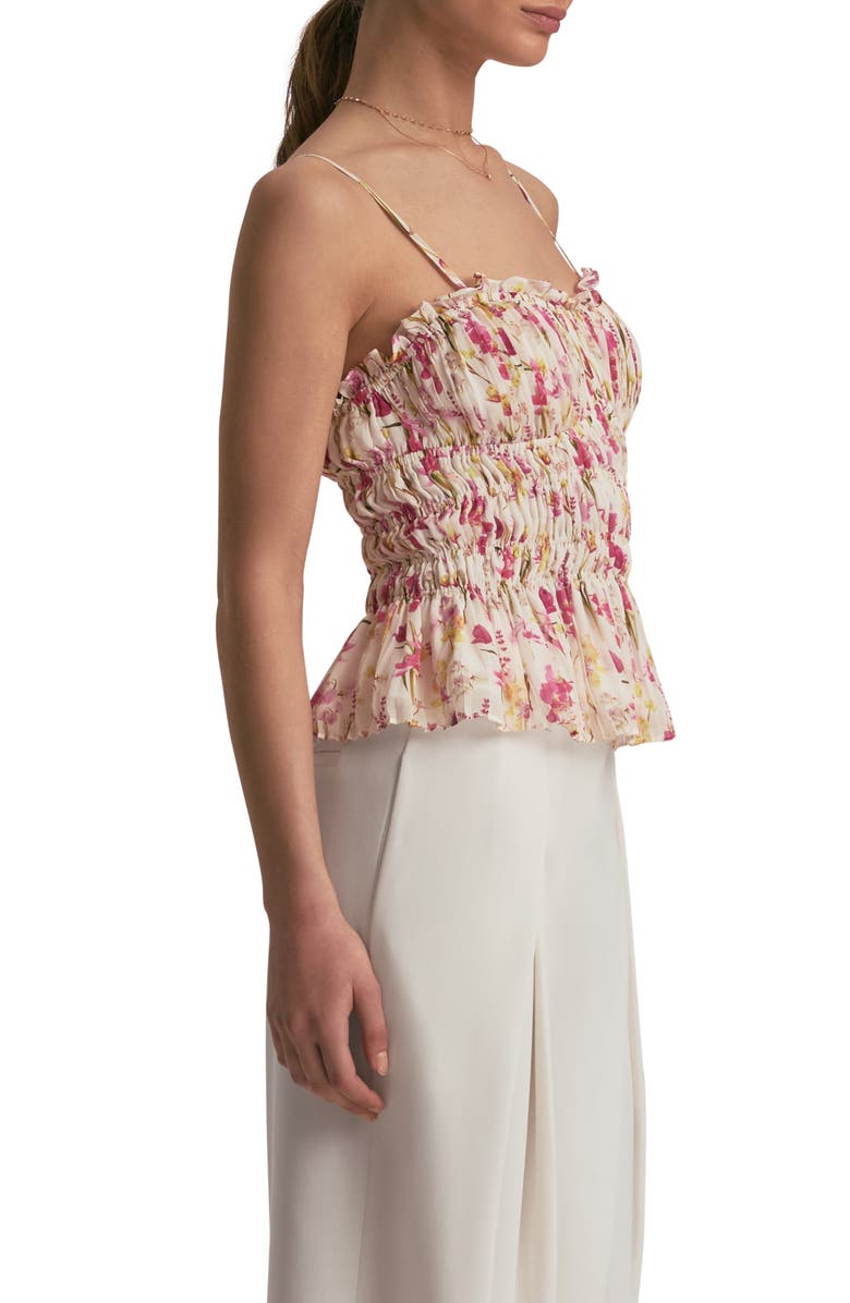 Favorite Daughter The Best Dressed Guest Shirred Camisole, Alternate, color, Summer Bouquet
