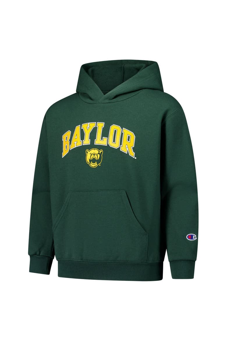 Youth Champion Green Baylor Bears Campus Pullover Hoodie, Alternate, color, Green