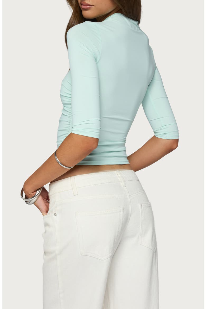 Calypso Wrap Neck Top, Alternate, color, MINT