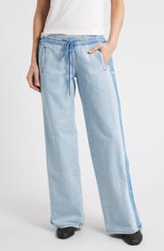 PTCL Side Snaps Wide Leg Jeans