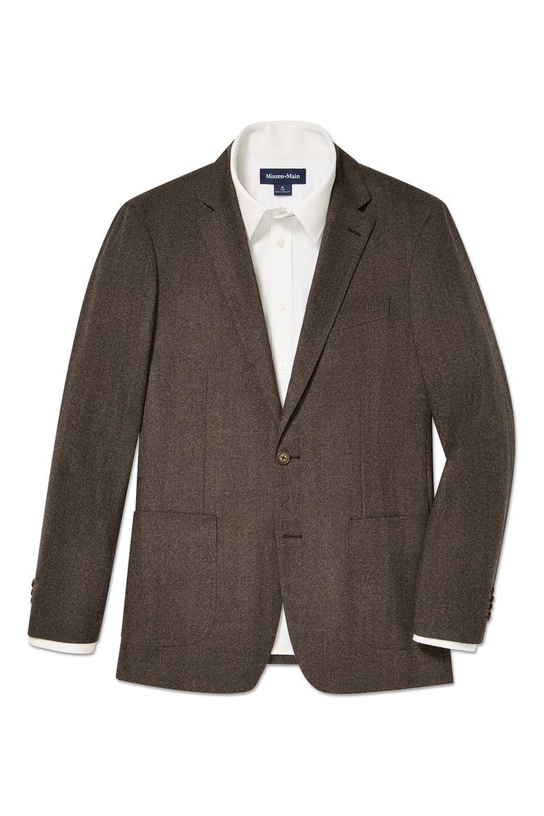 Lavelle Virgin Wool Blazer, Alternate, color, ESPRESSO HERRINGBONE