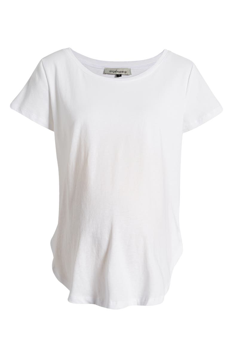 Angel Maternity Short Sleeve Cotton Maternity T-Shirt, Alternate, color,
