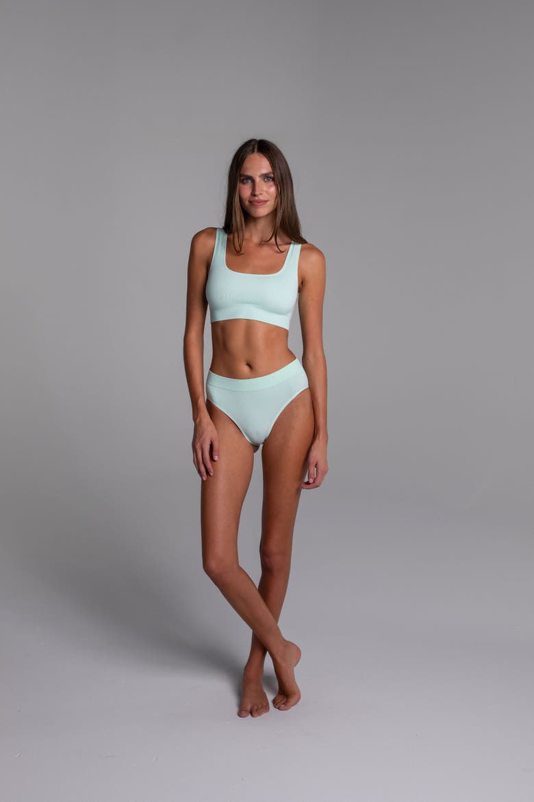 High Sculpt Bra Rib, Alternate, color, Pistachio