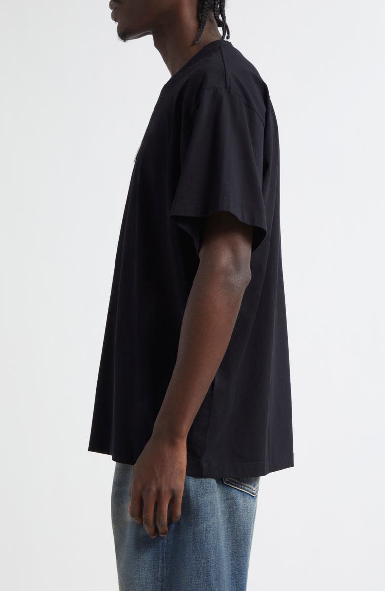 MM6 Maison Margiela Numeric Logo Patch T-Shirt, Alternate, color, Black