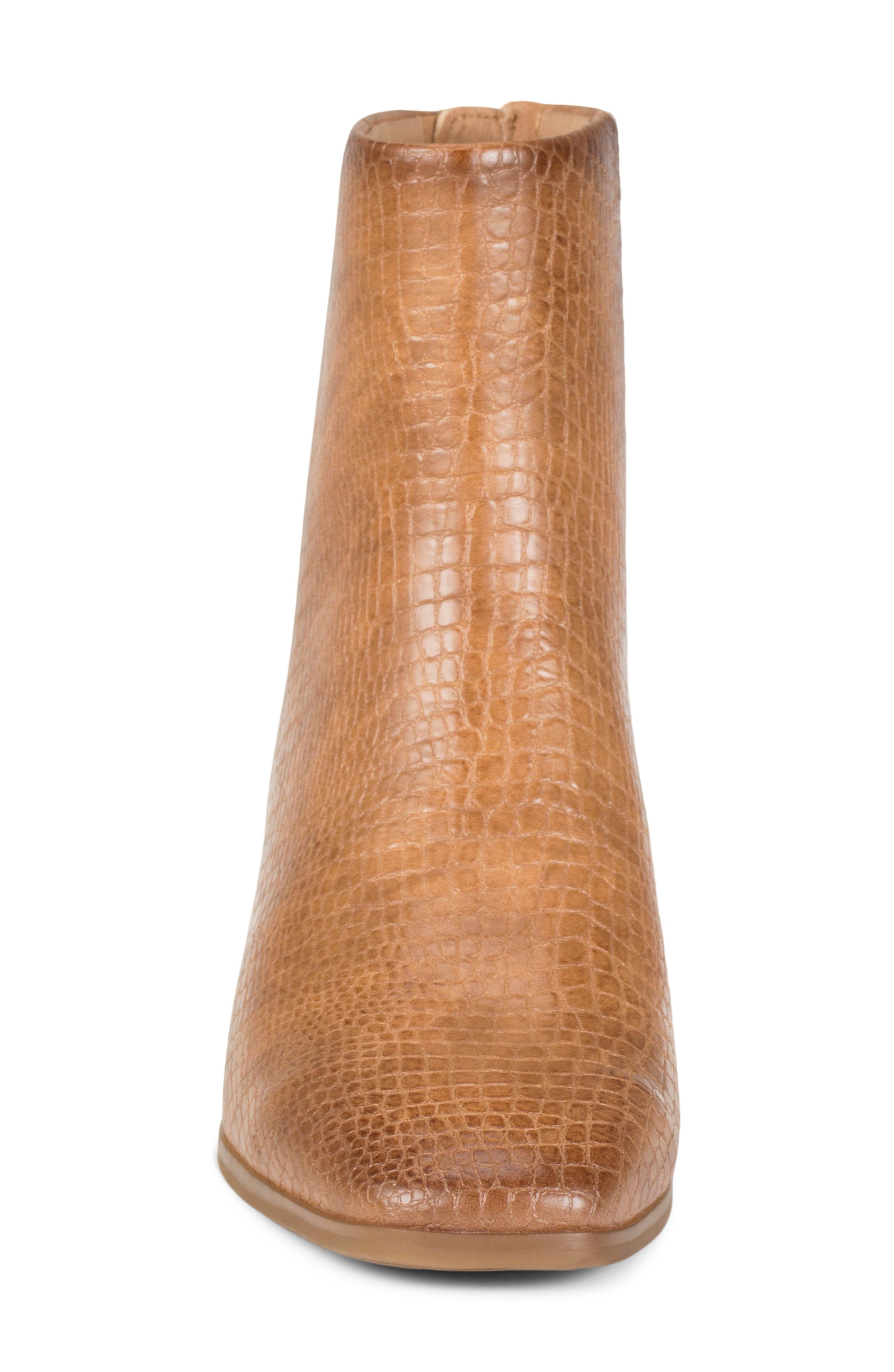 Walless Faux Leather Bootie, Alternate, color, DARK ALMOND