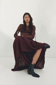 H&M Crêpe a-line skirt