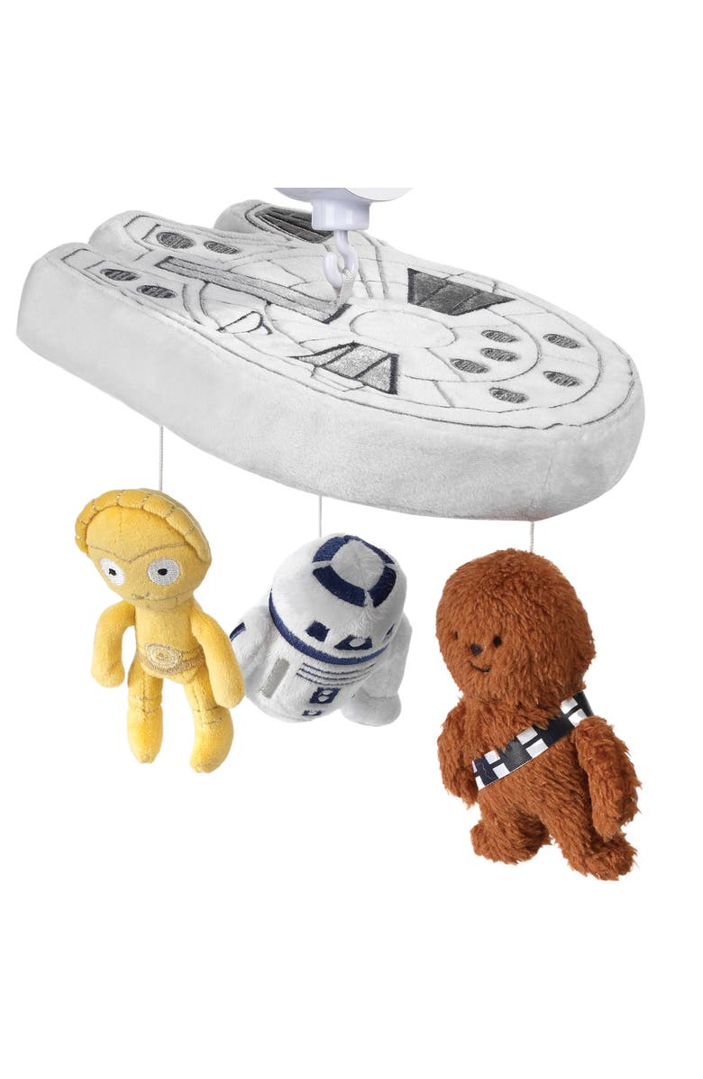 Lambs & Ivy Star Wars Signature Millennium Falcon Musical Baby Crib Mobile Toy, Alternate, color, Multicolor