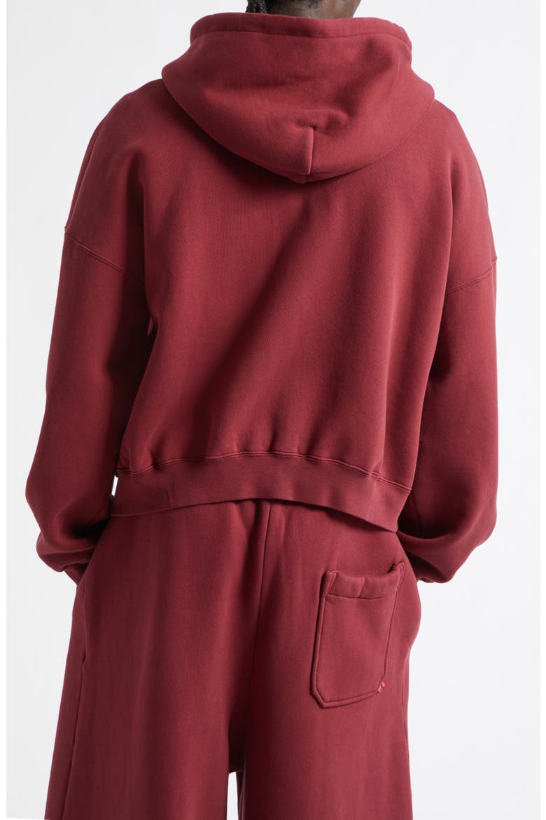 Bruce Lee Cotton Fleece Zip-Up Hoodie, Alternate, color, MERLOT