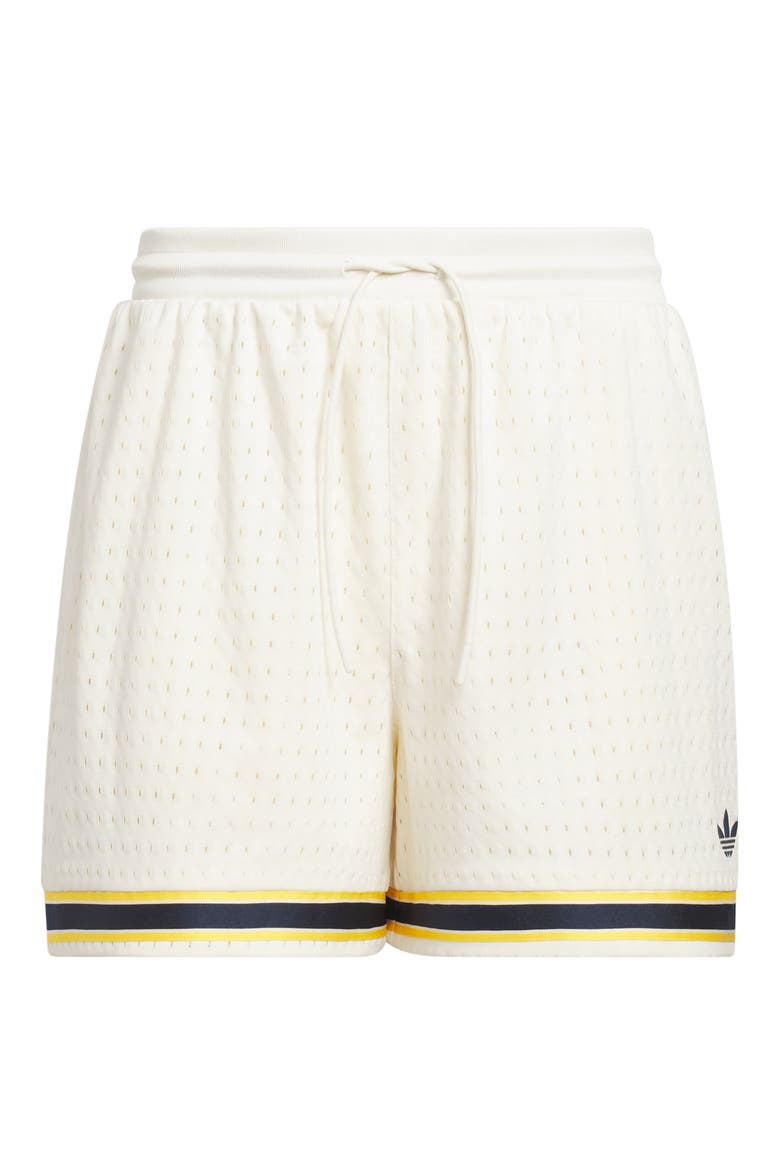 Warp Knit Shorts, Main, color, CREAM WHITE