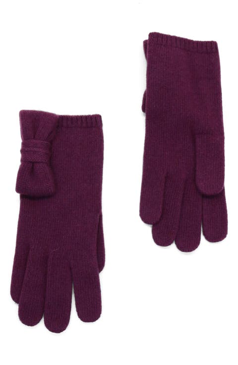 Bow Cashmere Gloves