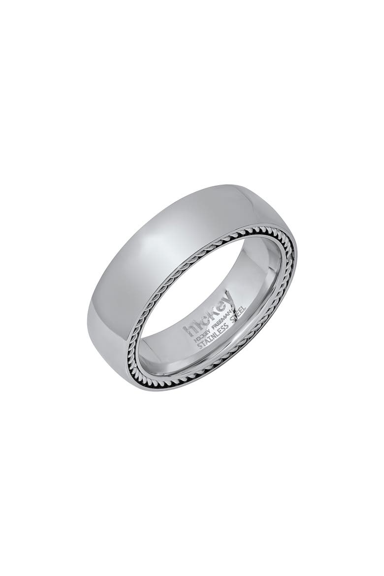 Stainless Steel Band Ring, Main, color, STEEL