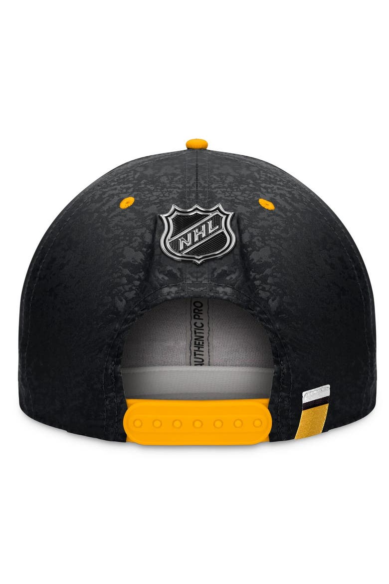 Men's Fanatics Branded Black/Gold Pittsburgh Penguins Authentic Pro Alternate Jersey Snapback Hat, Alternate, color, Black