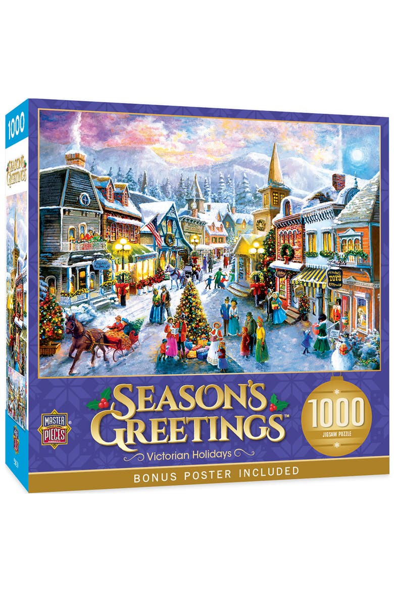 Victorian Holidays 1000 Piece Puzzle, Main, color, Multicolor