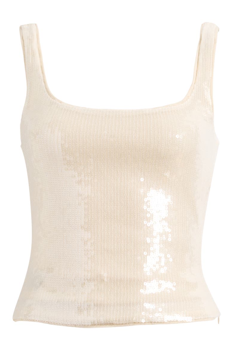Carla Sequin Knit Tank, Main, color, SAND SEQUIN