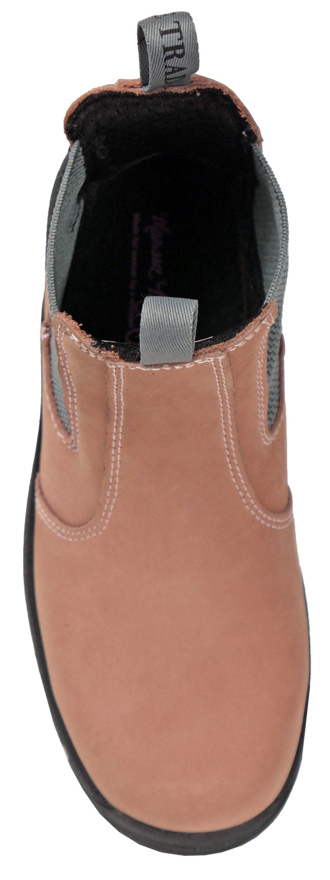 Moxie Trades Moxie Angelina Womens Composite Toe Chelsea Work Boot, Alternate, color, Pink