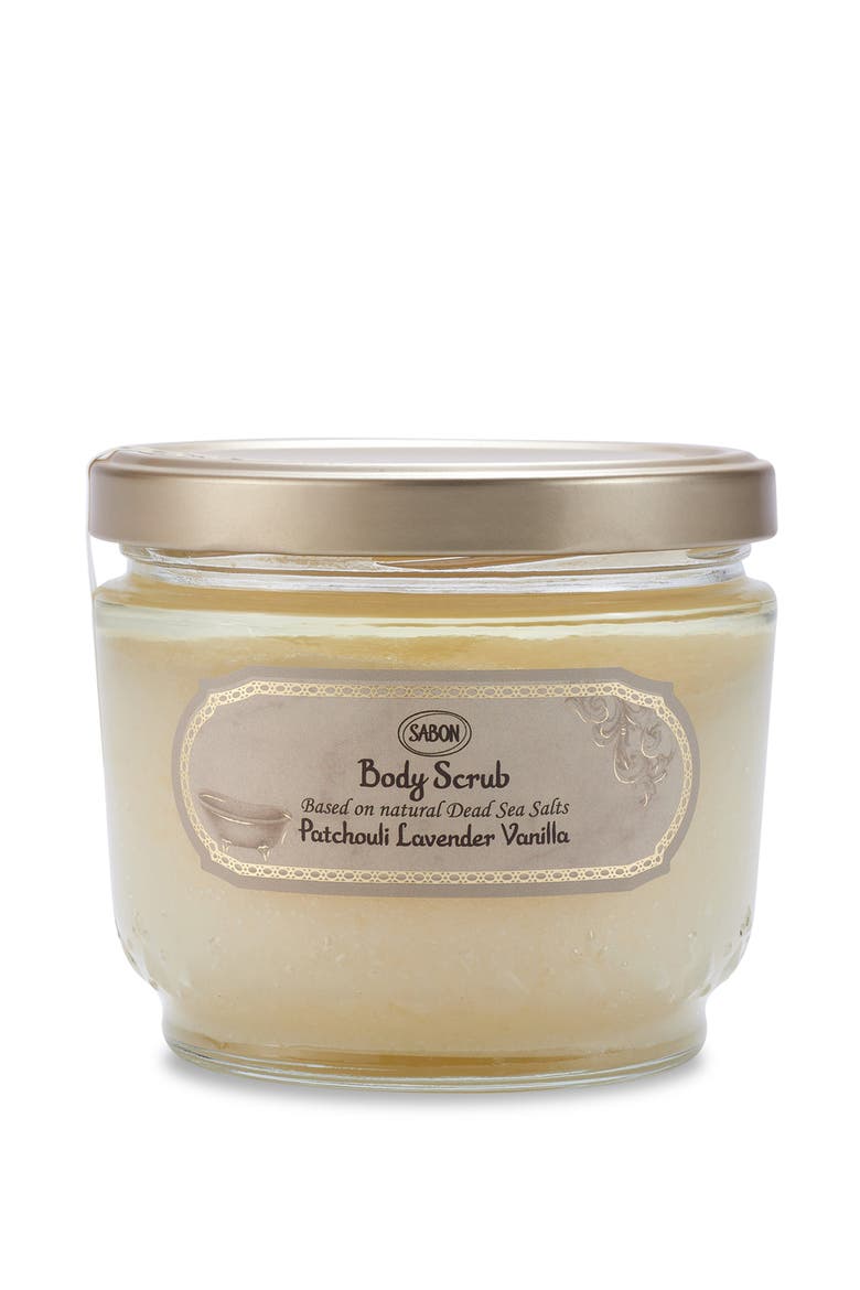 Body Scrub Patchouli Lavender Vanilla, Main, color, 21 oz