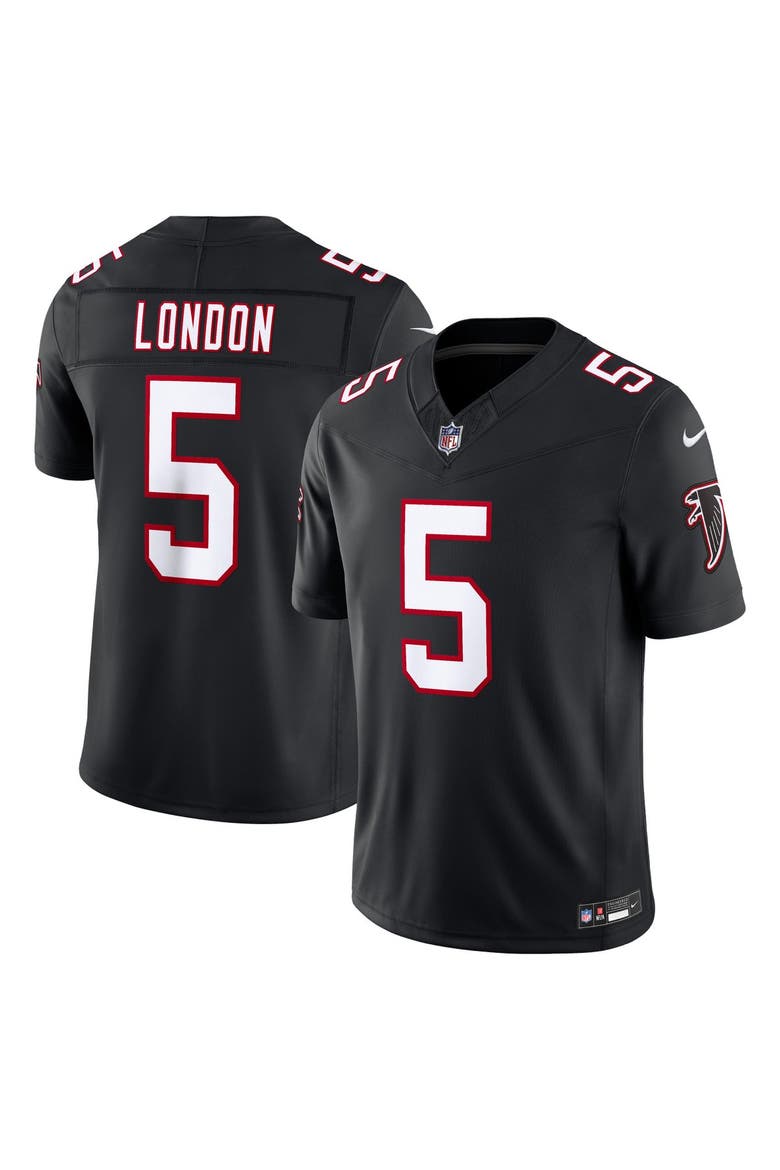Men's Nike Drake London Black Atlanta Falcons Alternate Throwback Vapor F.U.S.E. Stitched Limited Jersey, Main, color, Black