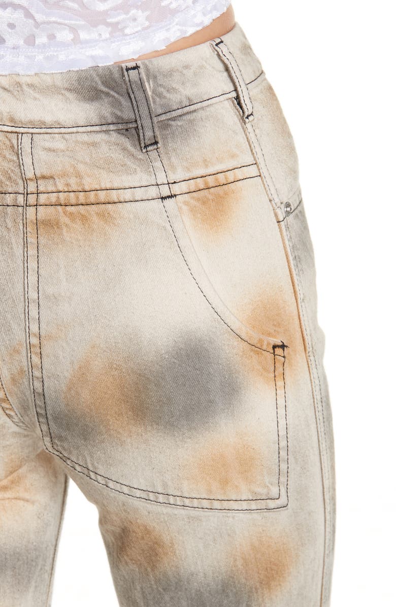 Eckhaus Latta Echkaus Latta EL Tie Dye Straight Leg Jeans, Alternate, color,