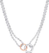 DELMAR Interlocking Circle Necklace