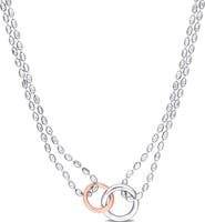 DELMAR Interlocking Circle Necklace