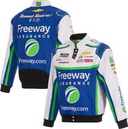JH DESIGN Men's JH Design Royal/White Daniel Suarez Freeway Insurance Full-Snap Twill Uniform Jacket