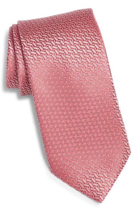 Geometric Silk Tie