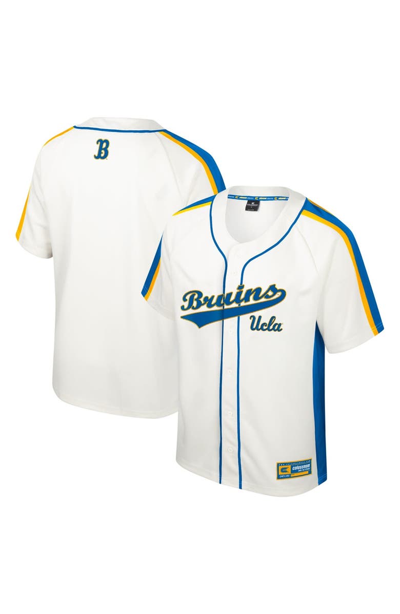 COLOSSEUM Men's Colosseum Cream UCLA Bruins Ruth Button-Up Baseball Jersey, Main, color, Cream